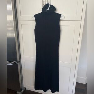 Black sleeveless turtleneck dress size sm